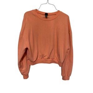 Wild Fable Sweatshirt Cropped Slightly Light Orange Womans L